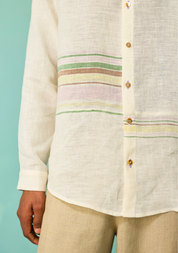 Daniel Border Stripe Shirt