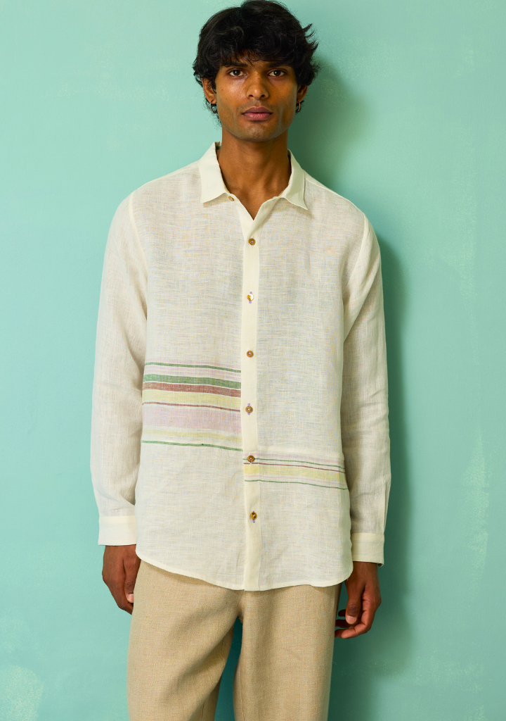 Daniel Border Stripe Shirt