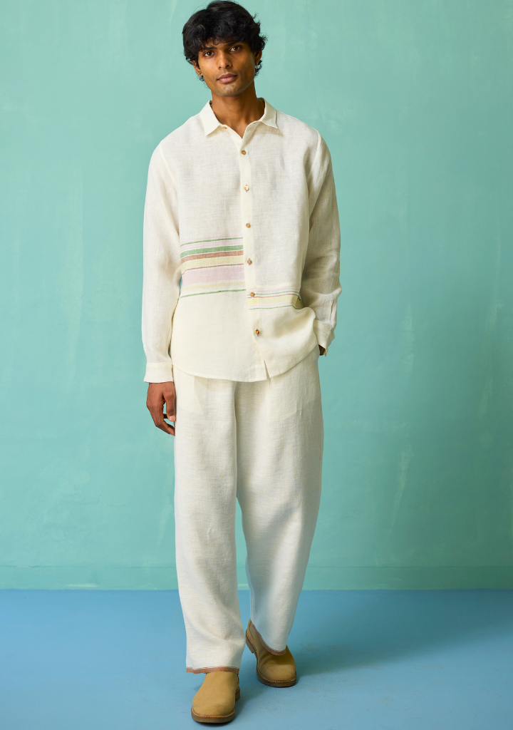 Daniel Border Stripe Shirt