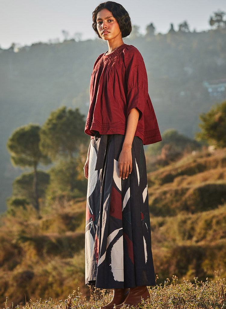 Dappled Petal Skirt Pants