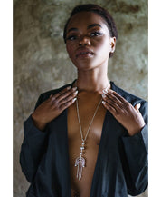 Deco Flapper Lariat Necklace