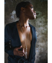 Deco Flapper Lariat Necklace