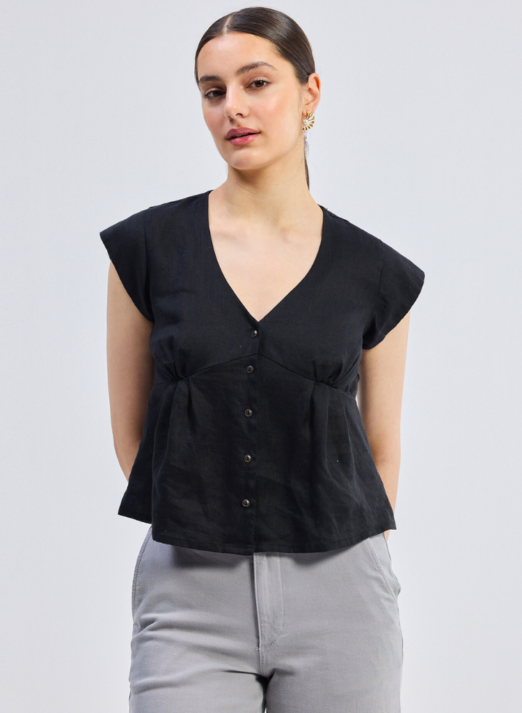 V Neck Short Top