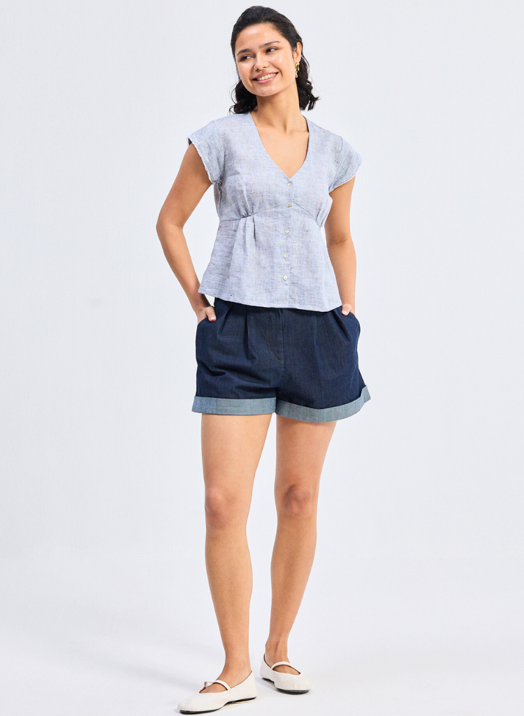 V Neck Short Top