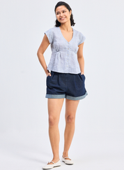 V Neck Short Top