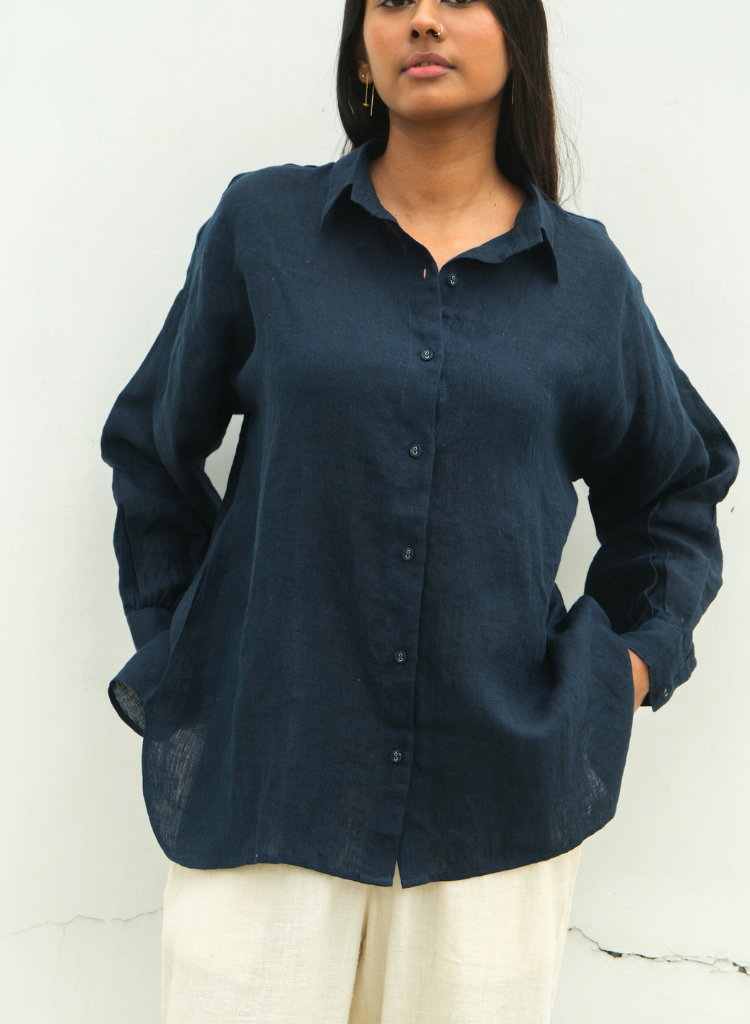 Deepest Blues Oversized Shirt