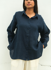 Deepest Blues Oversized Shirt