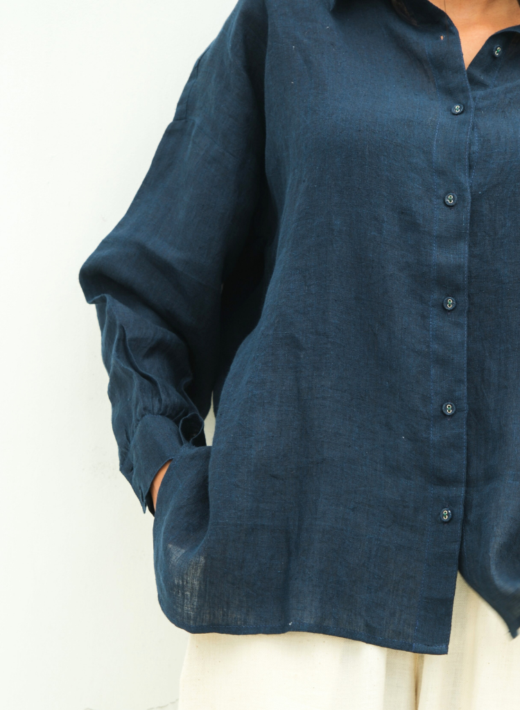 Deepest Blues Oversized Shirt