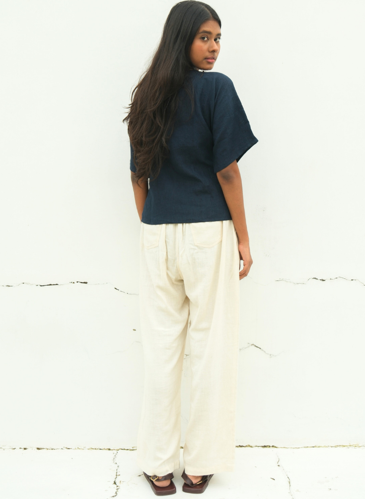 Deepest Blues Wrap Top