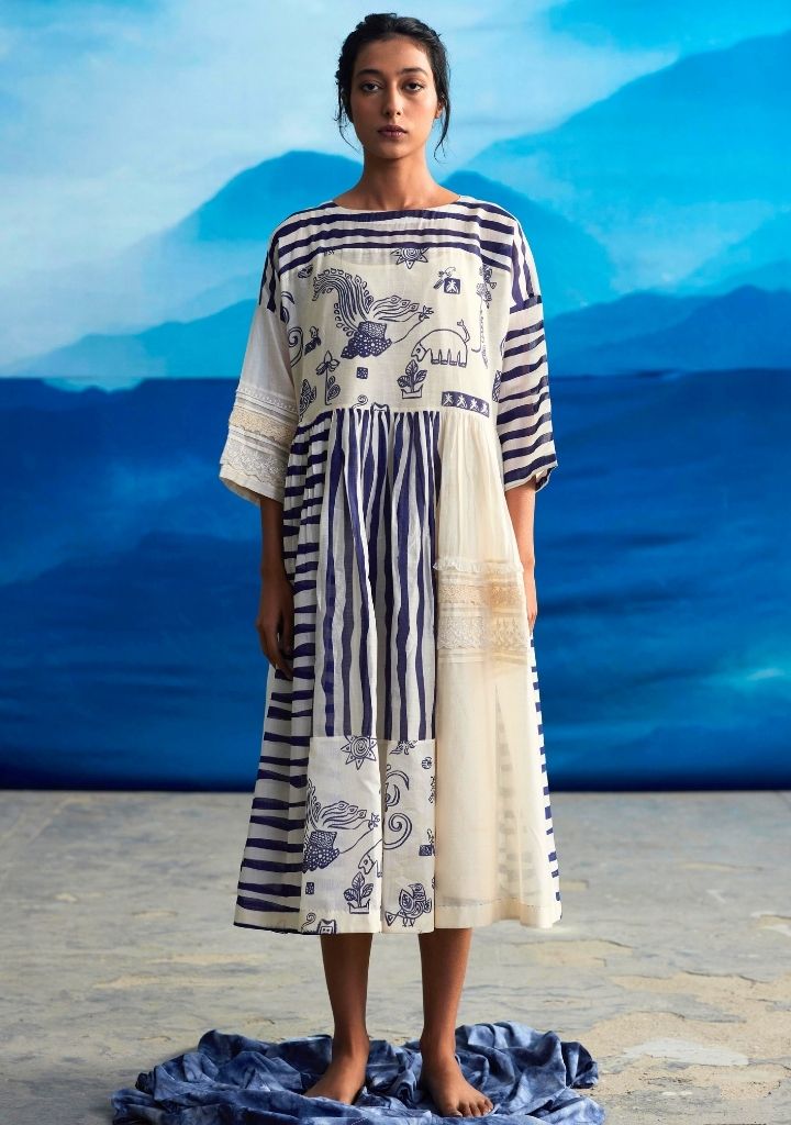 Delphine Patchwork Dress