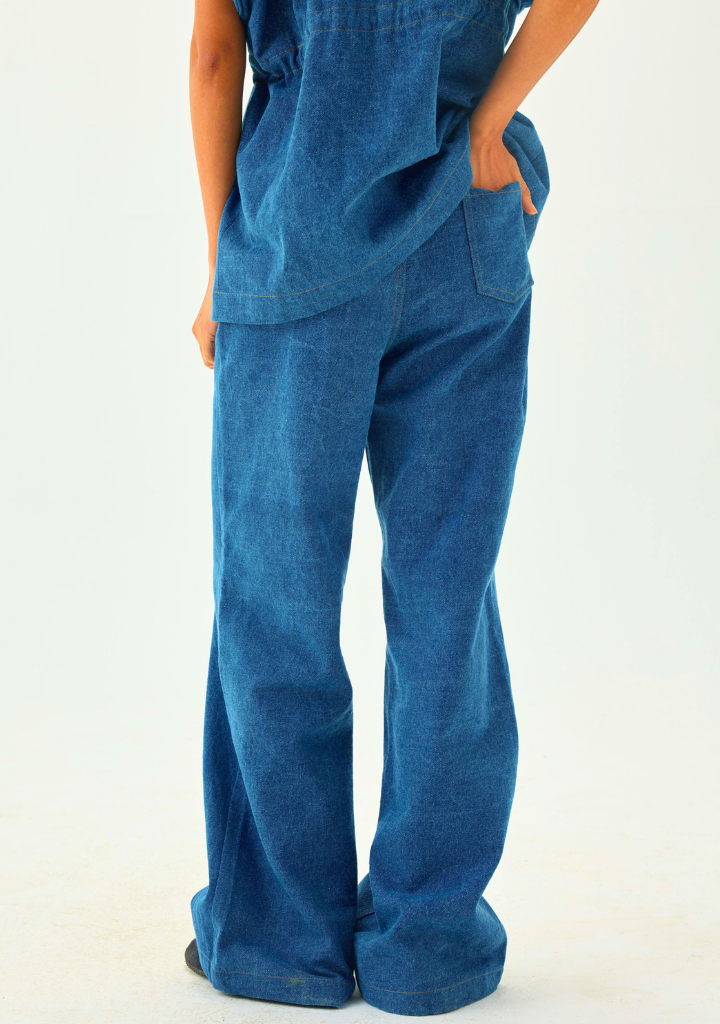 Denim Flare Pants