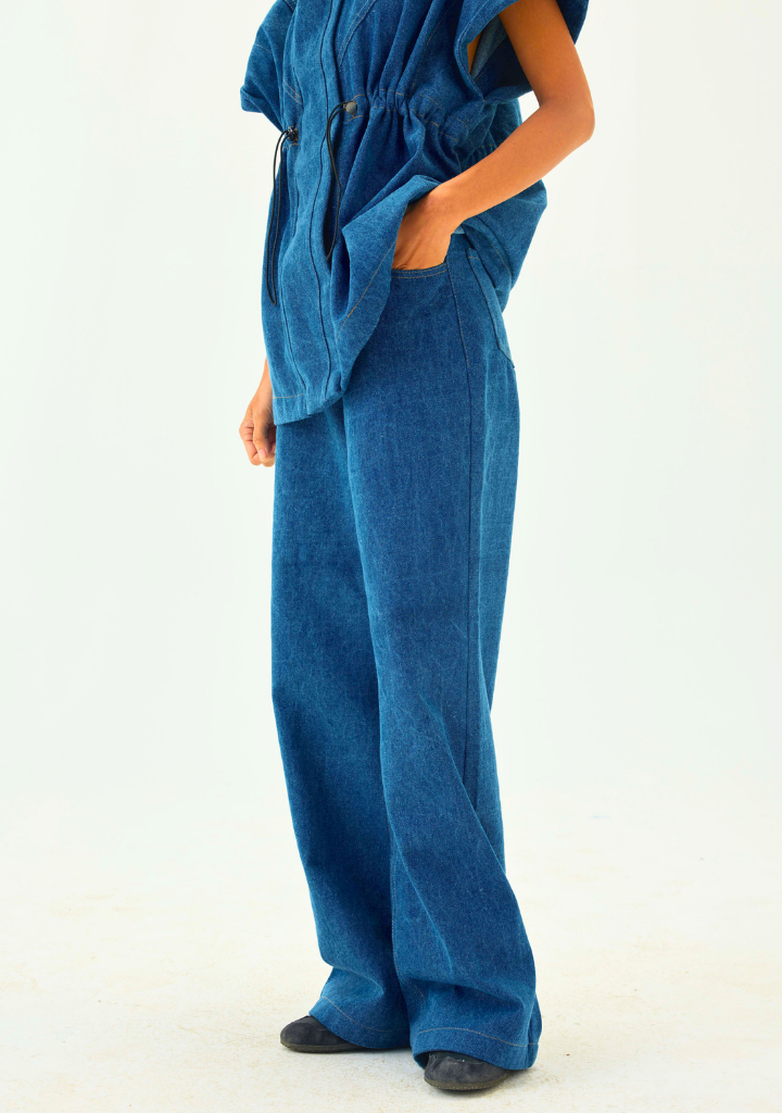 Denim Flare Pants