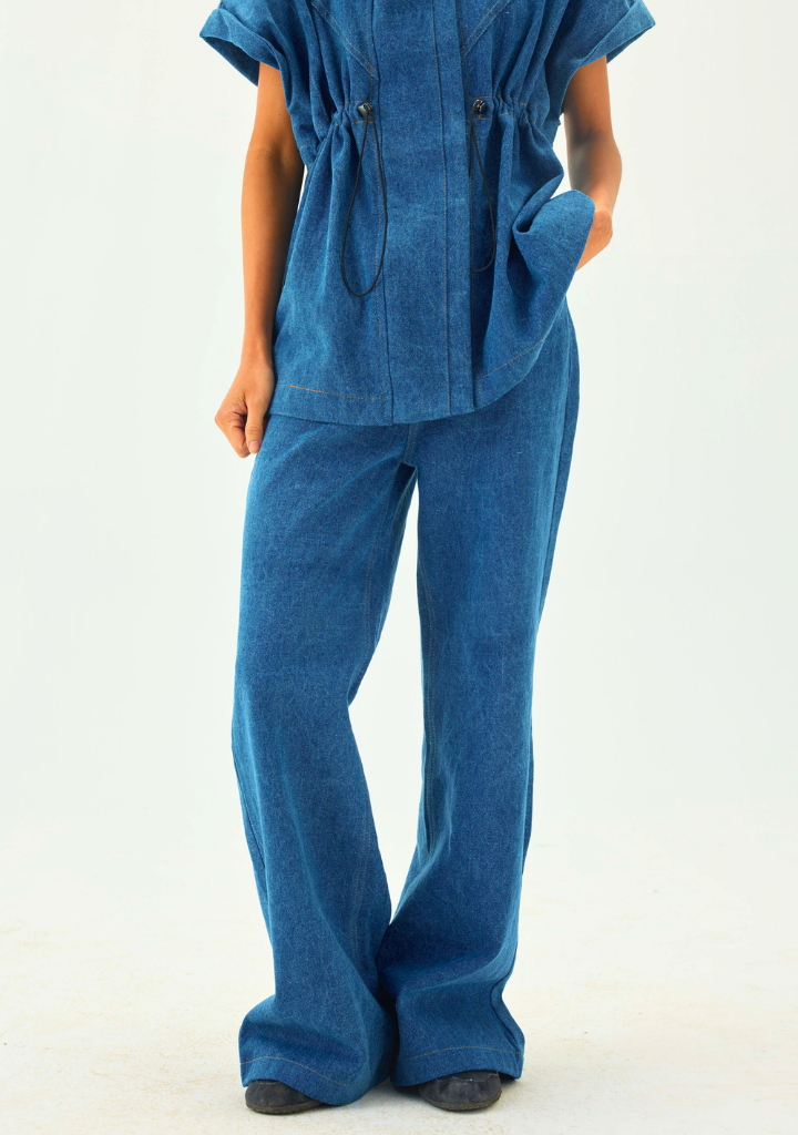 Denim Flare Pants