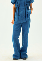 Denim Flare Pants