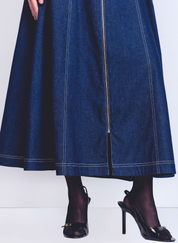 Denim Panelled Dress