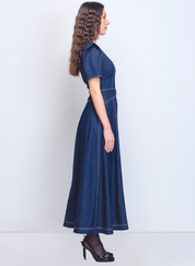 Denim Panelled Dress