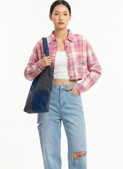 Denim Patchwork Tote