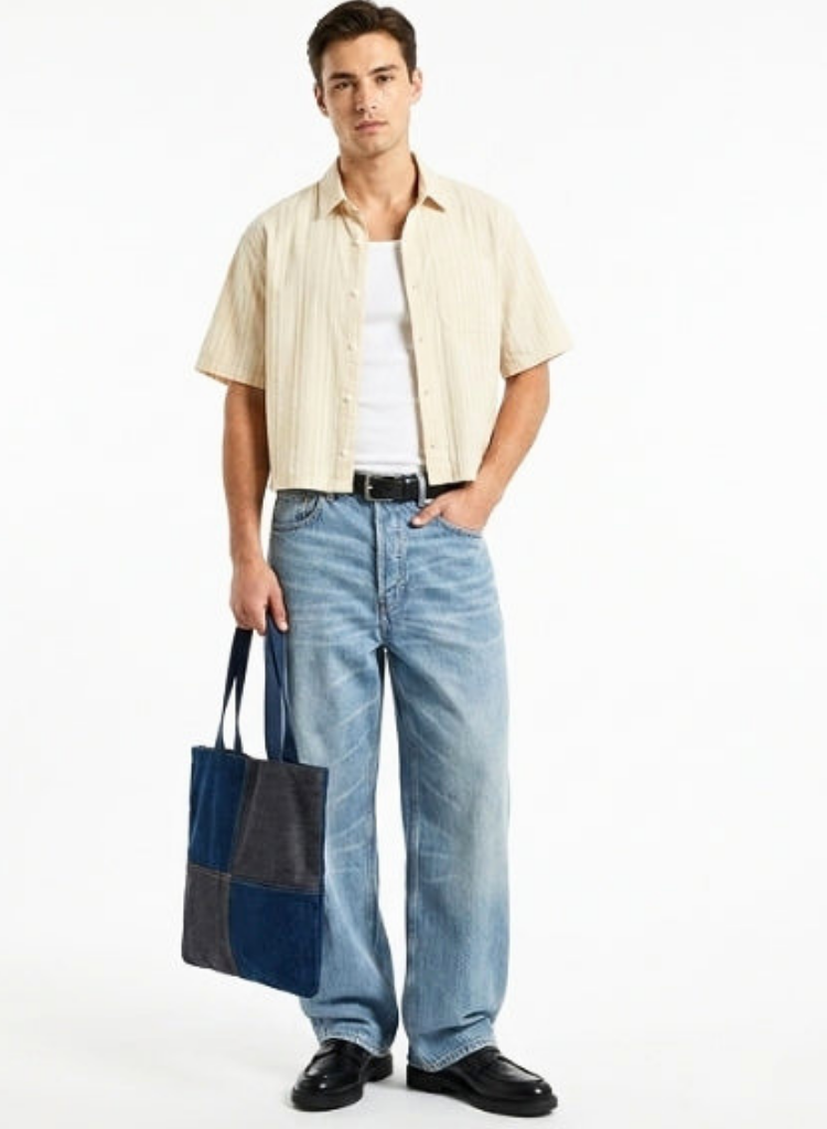 Denim Patchwork Tote