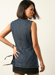 Denim Sleeveless Jacket