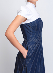 Denim Swirl Dress