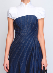 Denim Swirl Dress