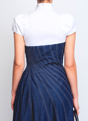 Denim Swirl Dress