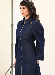 Denim Zip Dress