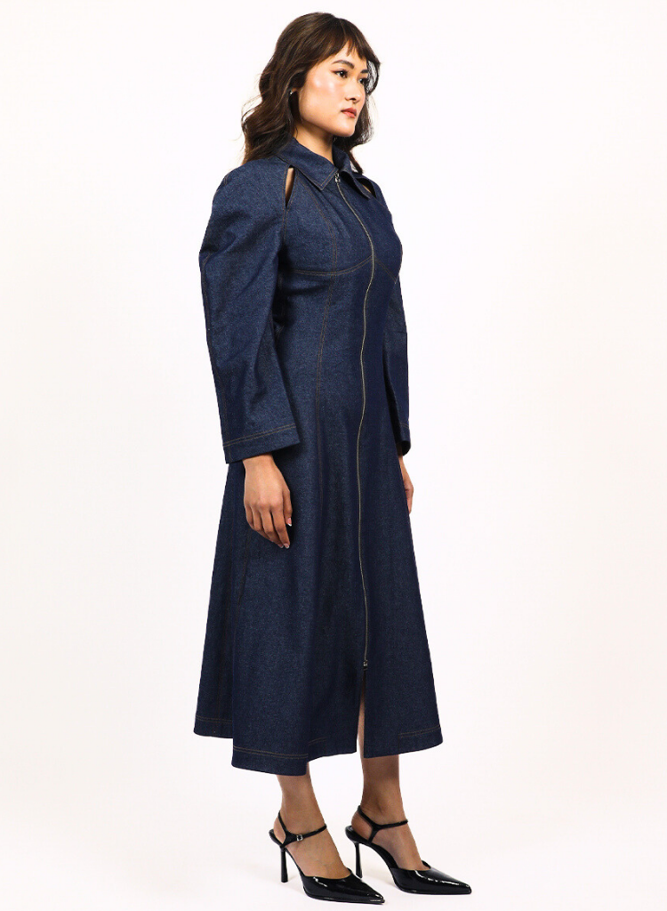 Denim Zip Dress