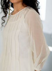 Dewy Mist Pleated Kurta