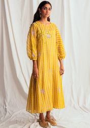 Dhoop Peasant Dress