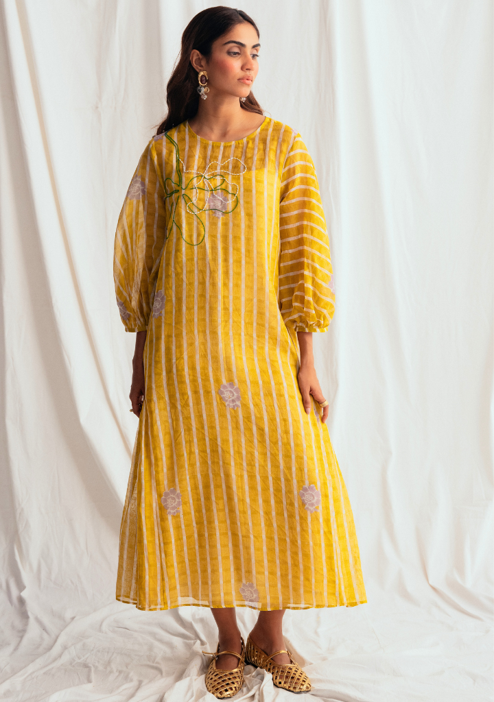 Dhoop Peasant Dress
