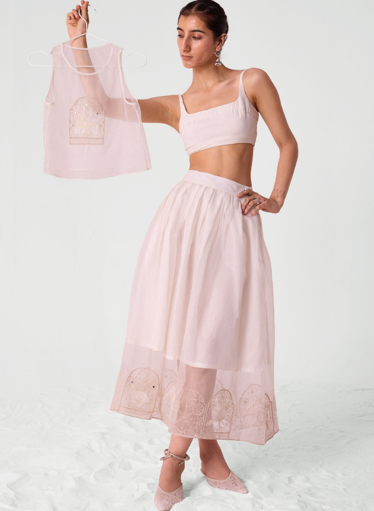 Dhuthi Embroidered Skirt