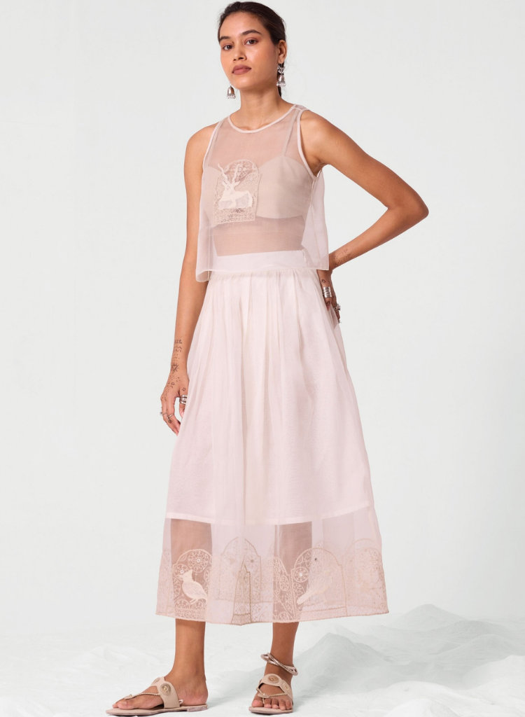 Dhuthi Embroidered Skirt