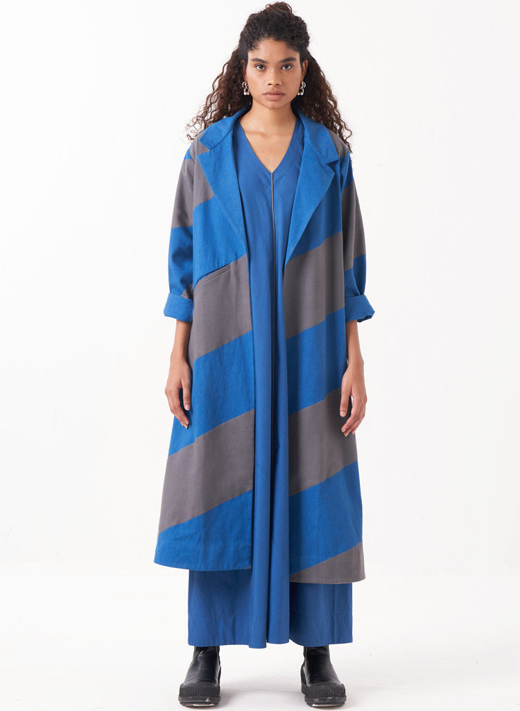 Diagonal Appliqué Jacket