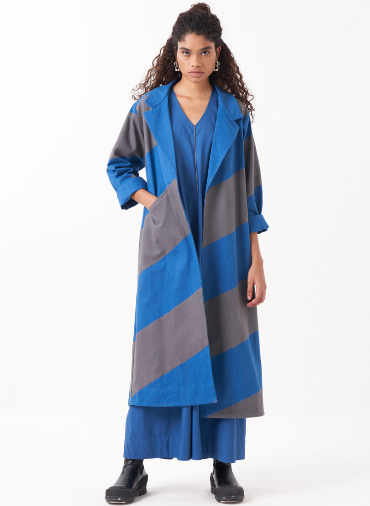 Diagonal Appliqué Jacket