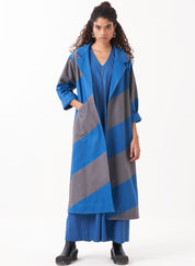 Diagonal Appliqué Jacket