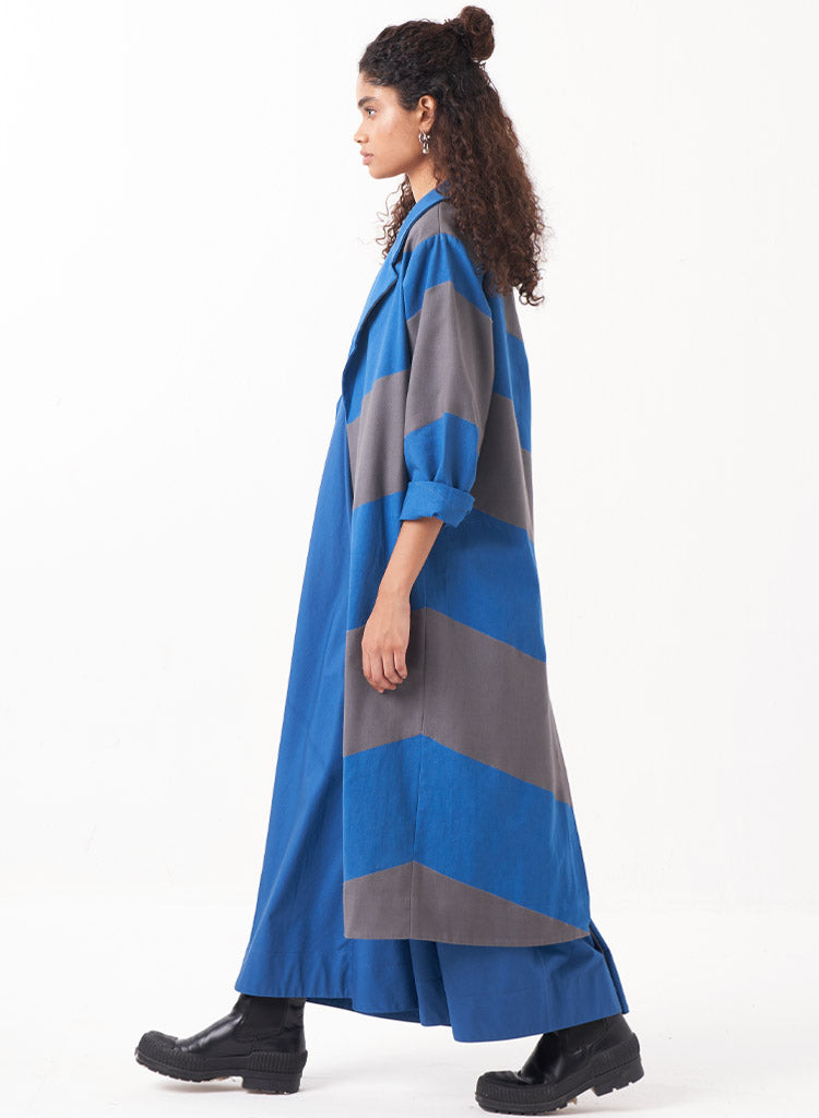 Diagonal Appliqué Jacket