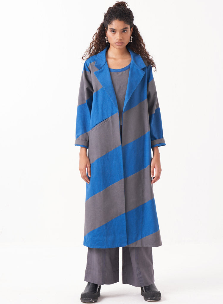 Diagonal Appliqué Jacket