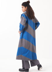 Diagonal Appliqué Jacket