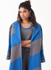 Diagonal Appliqué Jacket