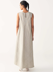 Diagonal Pleat Dress