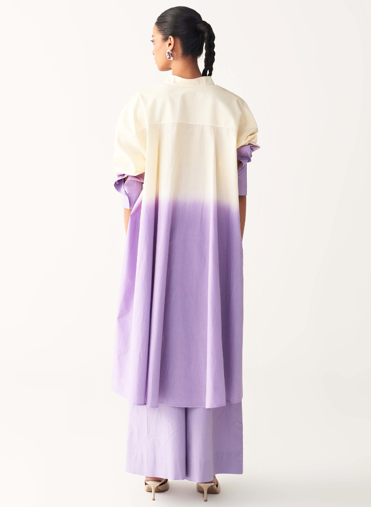 Dip Dye Side Button Tunic