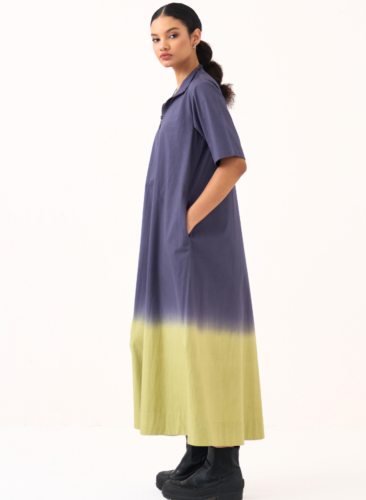 Dip Dye Turtle Neck Dress