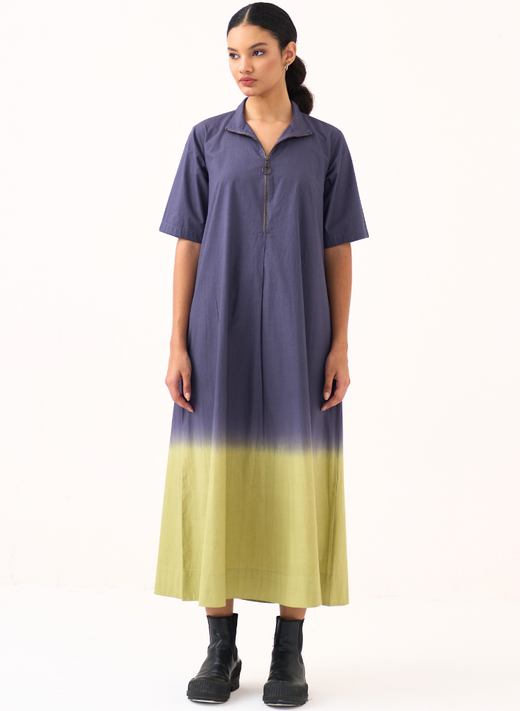 Dip Dye Turtle Neck Dress