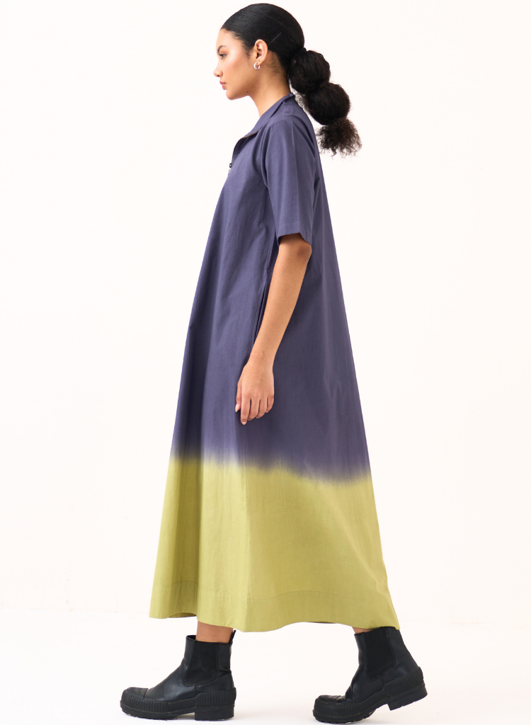 Dip Dye Turtle Neck Dress