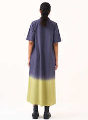 Dip Dye Turtle Neck Dress