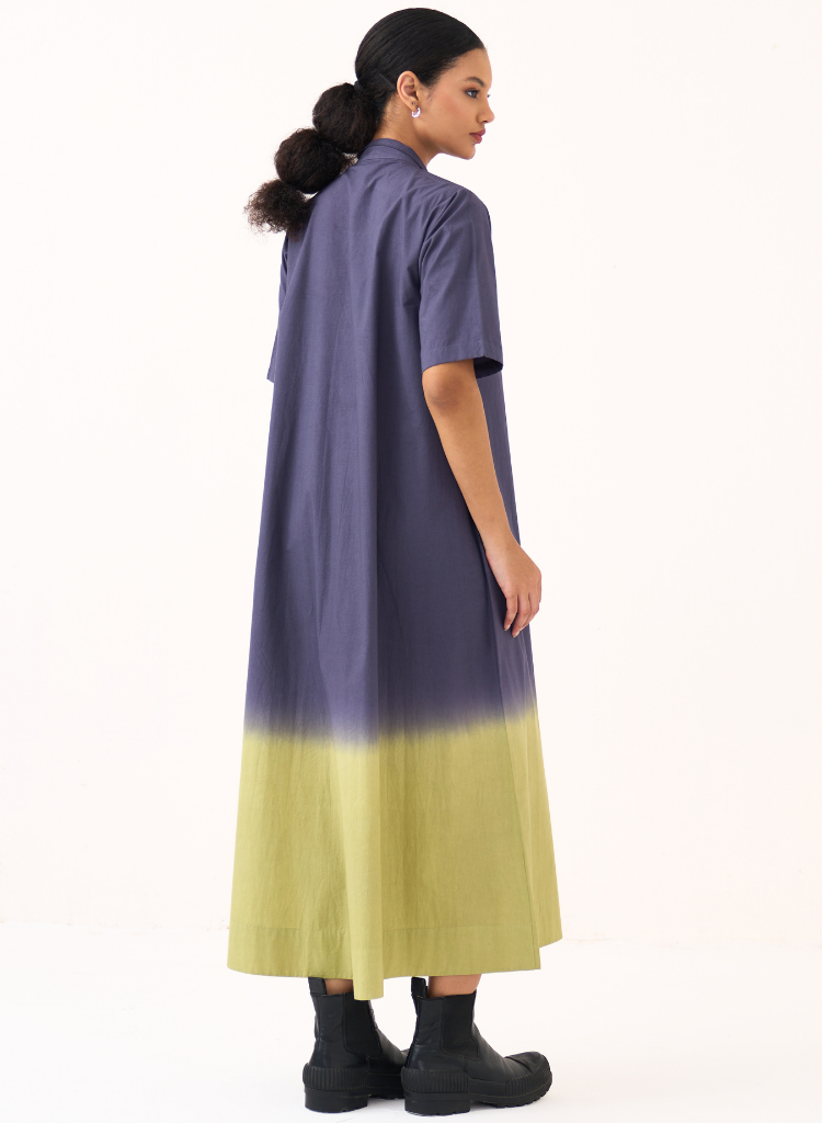 Dip Dye Turtle Neck Dress