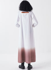 Dip Dye Turtleneck Dress