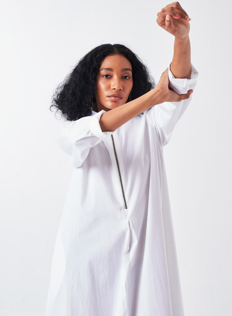 Dip Dye Turtleneck Dress