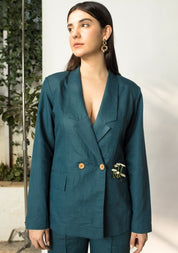 Double Breasted Blazer Set